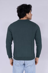 Skull Olive Green Sweatshirt